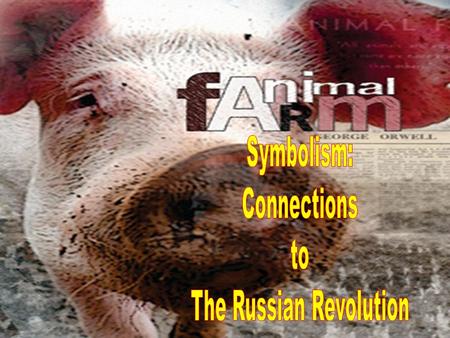 Symbolic Connections –Background –Allegory –Symbolism of Characters Animal Farm presents a terrifying picture of a world without personal freedom The.