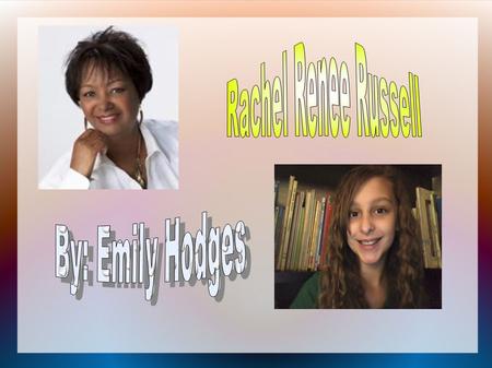 . Rachel Renee Russell is a female author who writes the popular “Dork Diaries” series. What she does.