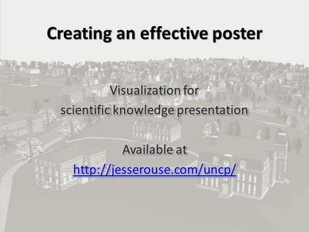 Creating an effective poster. Bring up a browser Search images for research poster Search for your discipline and poster – Eg archaeology poster What.