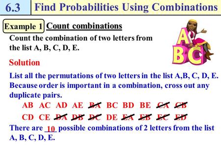 Find Probabilities Using Combinations