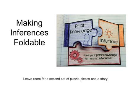 Making Inferences Foldable