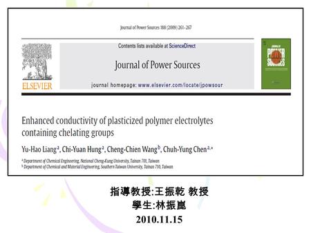 Reporter:Chen-Kun Lin Adviser:Cheng-Chien Wang ppt download