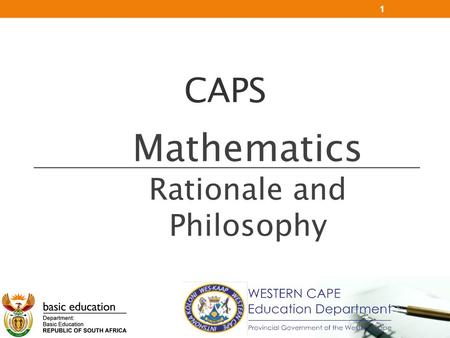 Mathematics Rationale and Philosophy