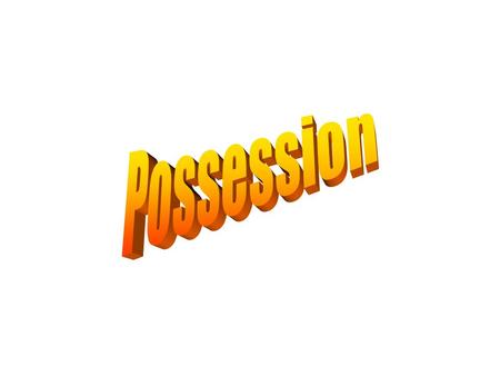 To indicate possession (that someone owns something) or a relationship in Spanish, the word “de” is used in the following formula: El amigo de Jorge.