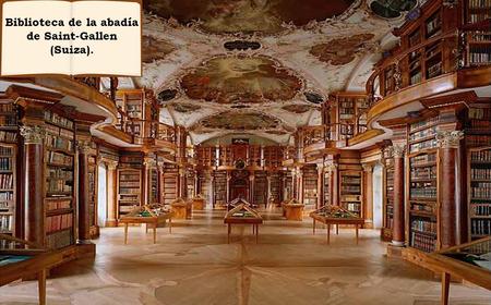 Biblioteca de la abadía de Saint-Gallen (Suiza)..