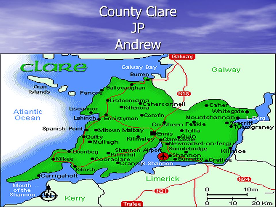 County Clare Towns Map County Clare Jp Andrew. County Clare Clare Is The English Name For Our  County. Clare Is The English Name For Our County. - Ppt Download
