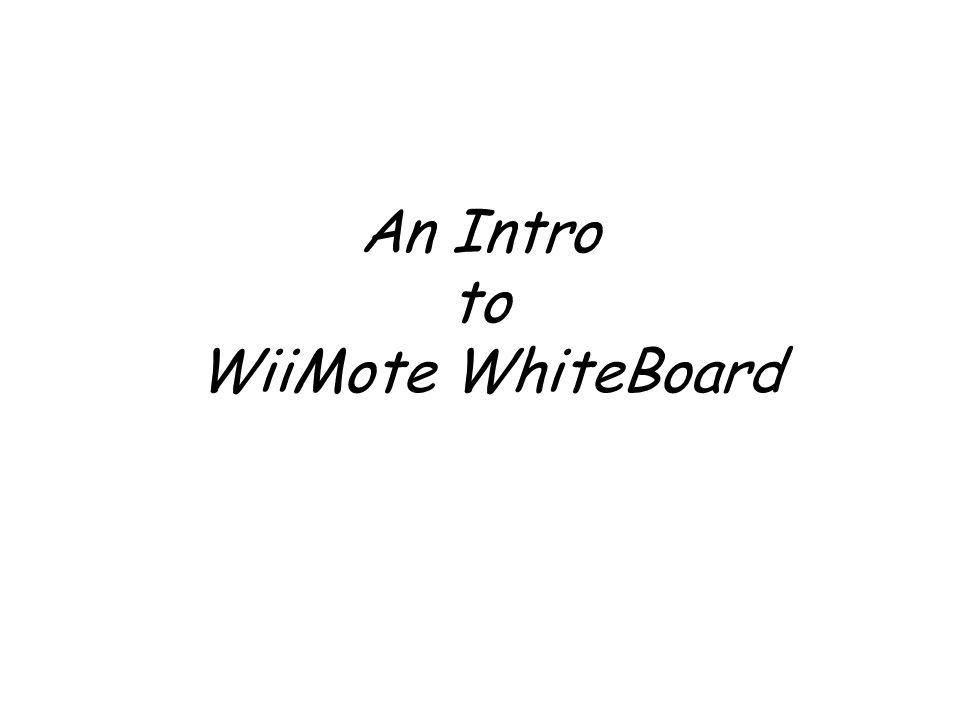 wiimote whiteboard software free wiimote whiteboard software free