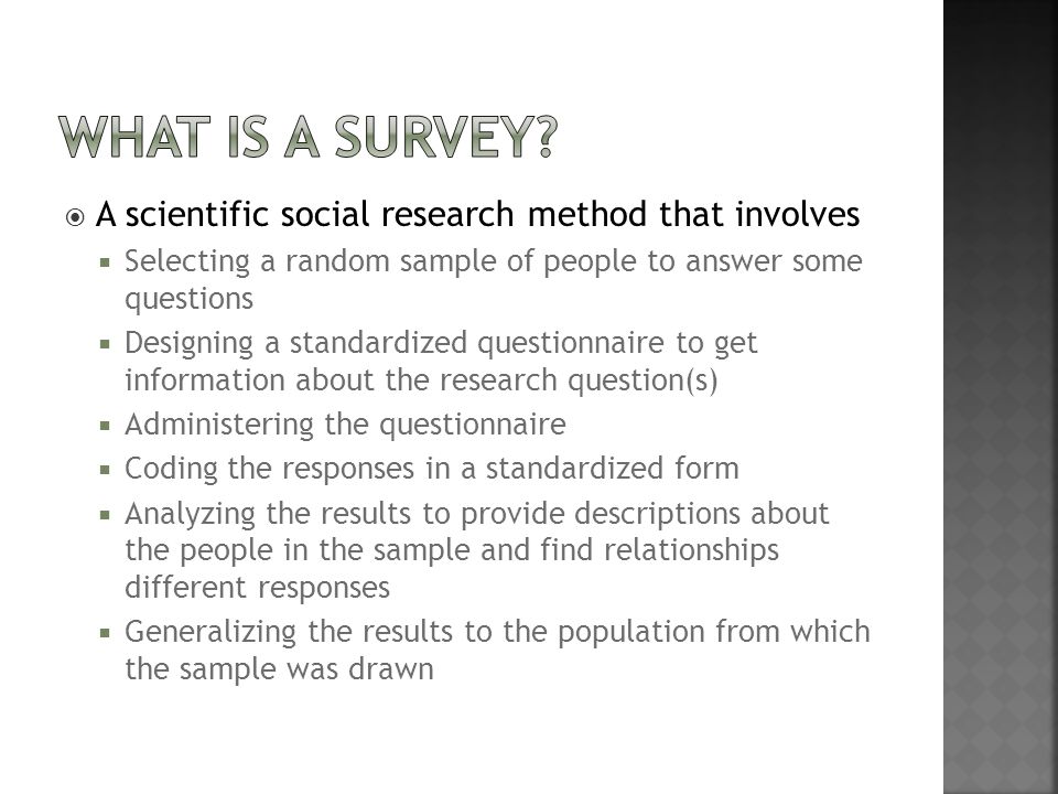 SURVEY definición y significado