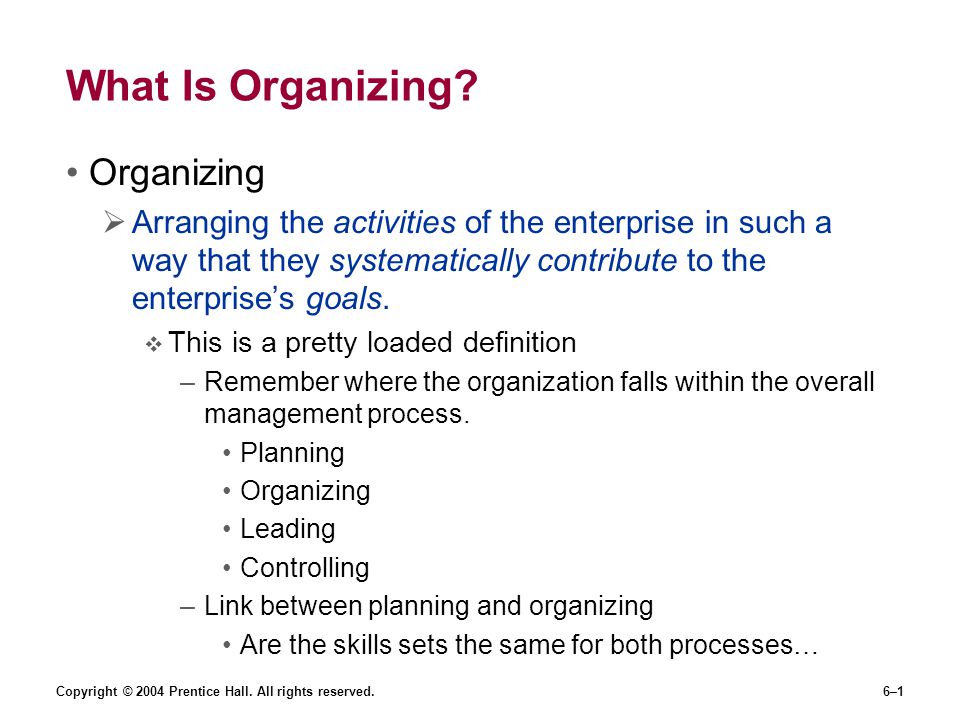 What Is Organizing? Organizing - ppt download