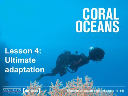 Lesson 4: Ultimate adaptation Become an ocean explorer (ages 11-14)