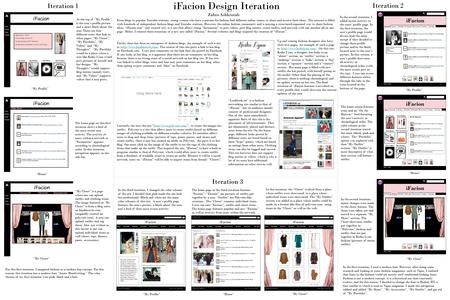 IFacion Design Iteration Iteration 1 Iteration 2 Iteration 3 From blogs to popular Youtube stations, young women who have a passion for fashion find different.
