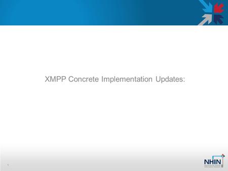 XMPP Concrete Implementation Updates: 1. Why XMPP 2 »XMPP protocol provides capabilities that allows realization of the NHIN Direct. Simple – Built on.