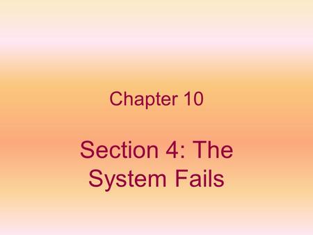 Chapter 10 Section 4: The System Fails. Violence Erupts Antislavery groups in the northeast set up Emigrant Aid Societies in 1854-1855 to send 1,200 New.