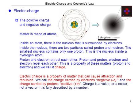 Electric Charge and Coulomb’s Law