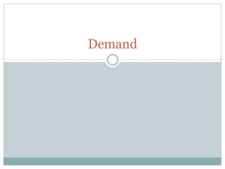 Demand. Bellringer Copy the objective: I will be able to describe the relationship between price and quantities demanded. “Drop in Demand Forces Local.