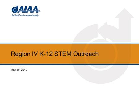 Region IV K-12 STEM Outreach May 10, 2010. Region Programs Planned (Hoped?)  Section PCO Manual. Write  Expand Mars Rover to other Sections  Attend.