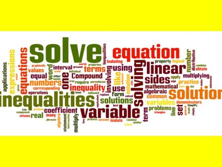 SOLVING EQUATIONSThe single most important skill in algebraGoal: Find the one value of the variable that makes the sentence true.