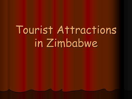Tourist Attractions in Zimbabwe. Animals Wildebeest and Zebra.