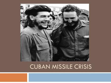 CUBAN MISSILE CRISIS. Setting the Stage  USSR was surrounded by missiles from NATO  1961 President Kennedy announces a program to build nuclear shelters.