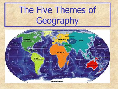 The Five Themes of Geography. Theme 1: Location Where is It? Why is It There? Two Types of Location Absolute Relative.