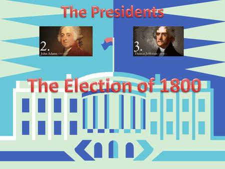 A.Federalists v. Democratic Republicans B.President John Adams ran for reelection against Thomas Jefferson and Aaron Burr C.The Democratic Republicans.