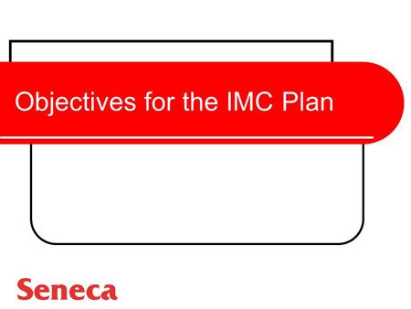 Objectives for the IMC Plan. Value of Objectives Communications Planning and Decision Making Measurement and Evaluation of Results Planning and Decision.