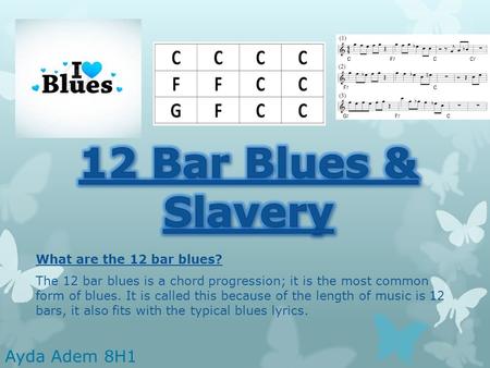 What are the 12 bar blues? The 12 bar blues is a chord progression; it is the most common form of blues. It is called this because of the length of music.