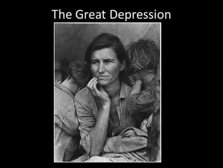The Great Depression. In 1934 and 1936 drought and dust storms ravaged the great American plains and added to the New Deal's relief burden.