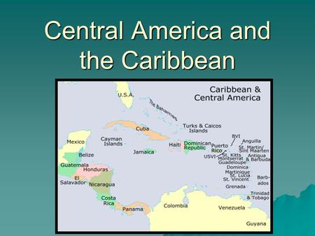 Central America and the Caribbean. The Panama Canal  The United States won control of the Panama Canal and a ten mile area surrounding the canal by supporting.