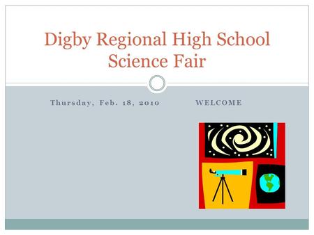 Digby Regional High School Science Fair