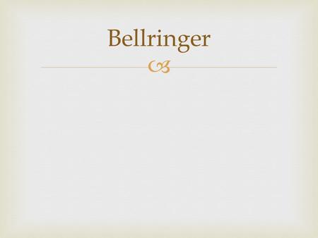  Bellringer. Standards B.3.c. Describe the basic provisions and immediate impact of the Thirteenth, Fourteenth, and Fifteenth Amendments to the Constitution.