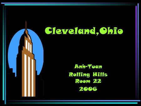Cleveland,Ohio Anh-Tuan Rolling Hills Room 22 2006.