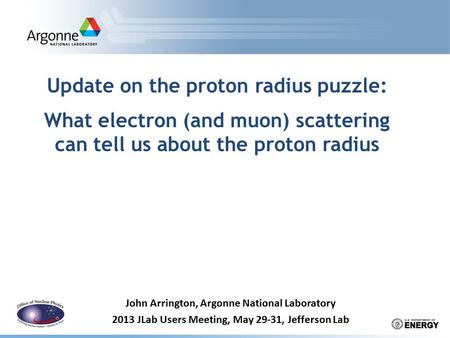 Update on the proton radius puzzle: