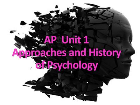 AP Unit 1 Approaches and History of Psychology. 1.1 Why Study Psychology? Psychology provides tools to help us gain insight into our own behavior, as.