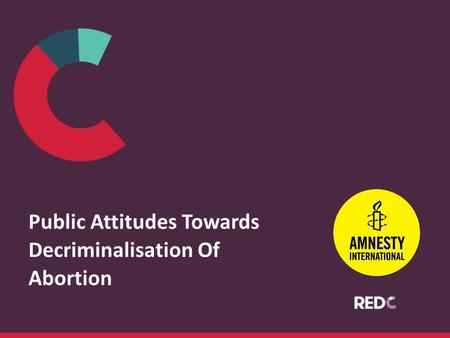 Public Attitudes Towards Decriminalisation Of Abortion.