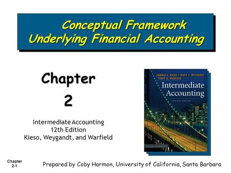 Chapter 2-1 Conceptual Framework Underlying Financial Accounting Conceptual Framework Underlying Financial Accounting Chapter2 Intermediate Accounting.