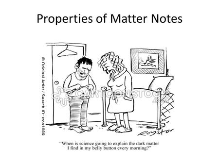 Properties of Matter Notes