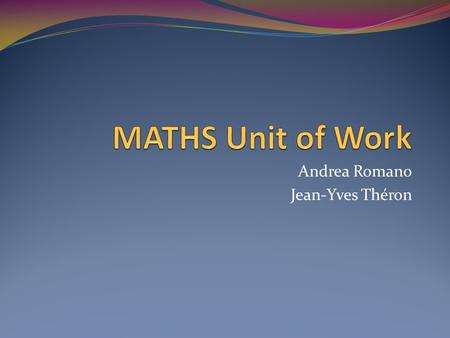 Andrea Romano Jean-Yves Théron. LET’S MULTIPLY How to teach multiplications and divisions using different strategies.
