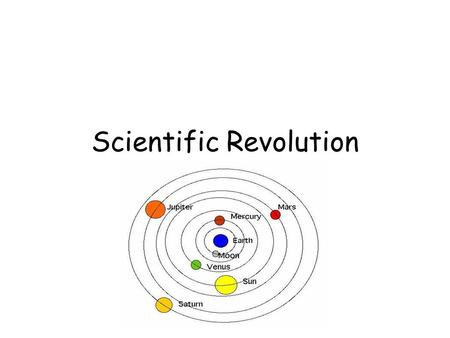 Scientific Revolution. Bellwork List 2 of Galileo’s scientific discoveries.