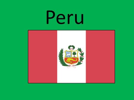 Peru. Geography of Peru Peru, in western South America, extends for nearly 1,500 mi (2,414 km) along the Pacific Ocean. Colombia and Ecuador are to the.