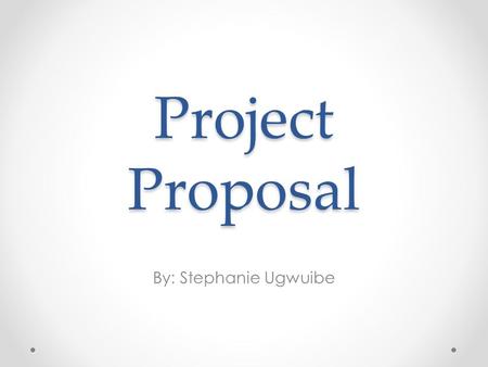 Project Proposal By: Stephanie Ugwuibe. Description of Project. The concept of my project is to show that every beat counts when it comes to dancing.