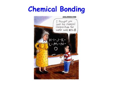 Chemical Bonding. Chemical Bond The forces that hold groups of atoms together and make them function as a unit Bonding involves only the valence electrons.