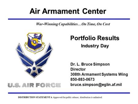 Air Armament Center Org Chart