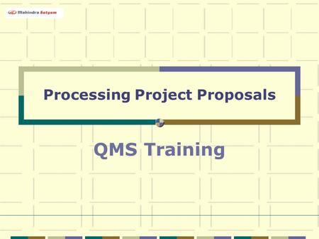 Processing Project Proposals