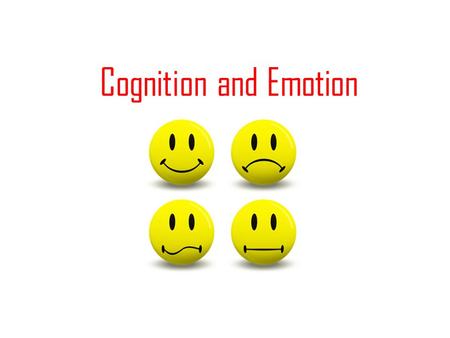 Cognition and Emotion.