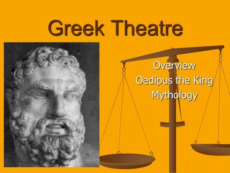 Overview Oedipus the King Mythology