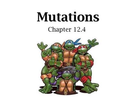Mutations Chapter 12.4.