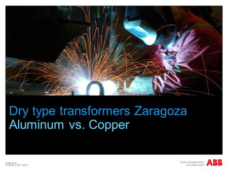 Dry type transformers Zaragoza Aluminum vs. Copper