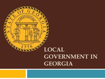 Local Government In Georgia