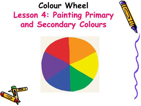 Colour Wheel Lesson 4: Painting Primary and Secondary Colours